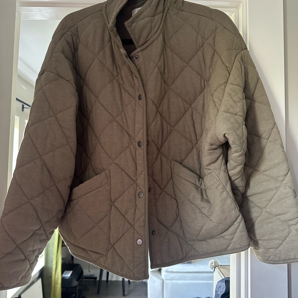 Madewell Quilted Tan Women's Jacket- S